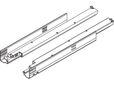 Triowood Undermount Full Extension Drawer Runners