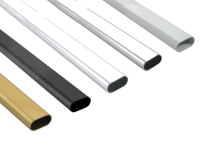 Aluminium Oval Wardrobe Tube