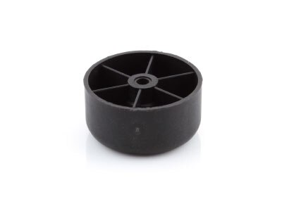 Adsamm® / 32 X Plastic Glides With Nail/black/ 30 Mm/round